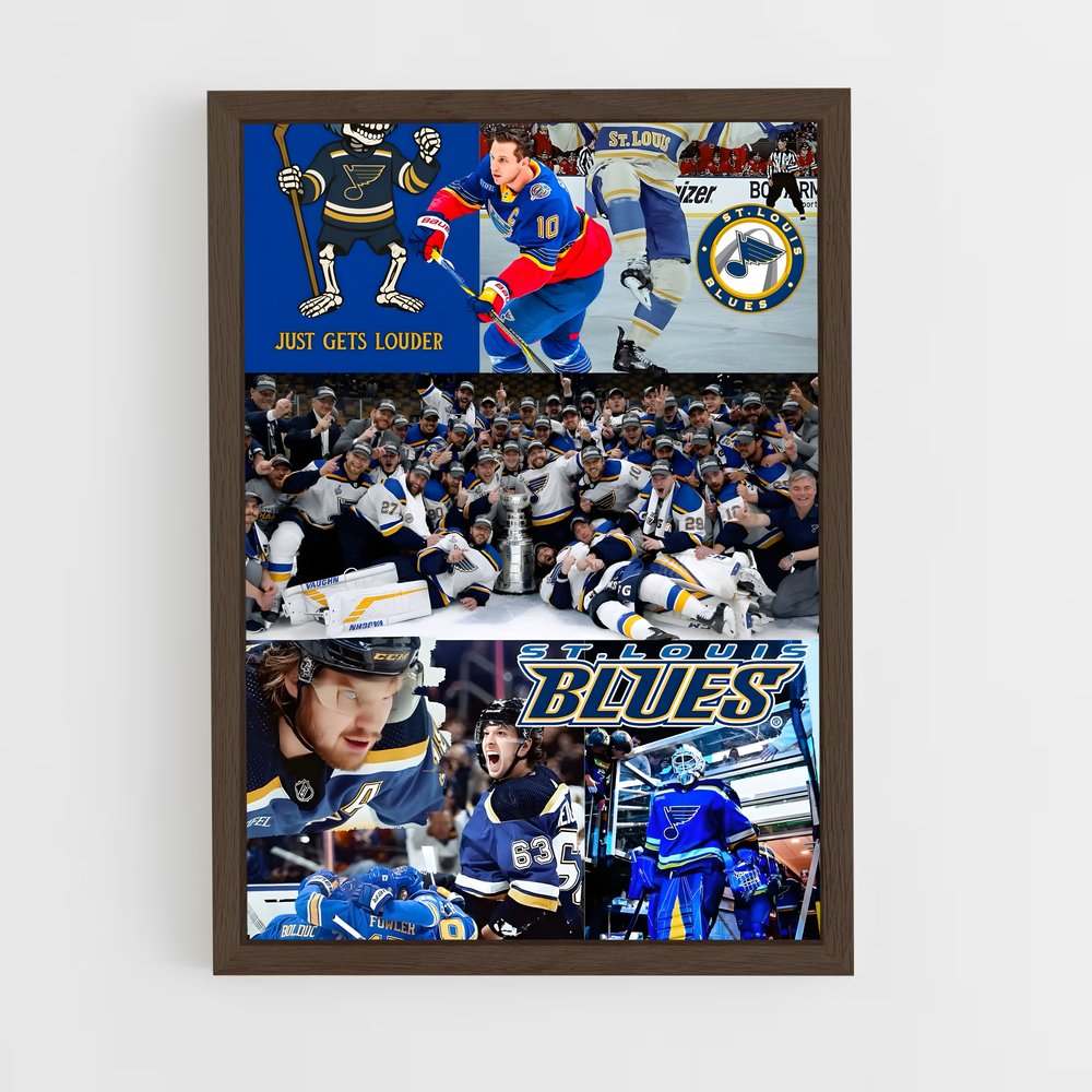 Poster Blues et Gloire – affiche Hockey sur glace (vue 5)